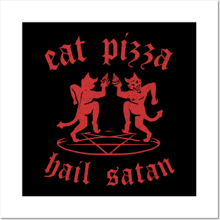 Satanic Pizza Posters and Art